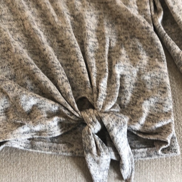 Super soft and light side tie sweater. Worn once! - Picture 3 of 4